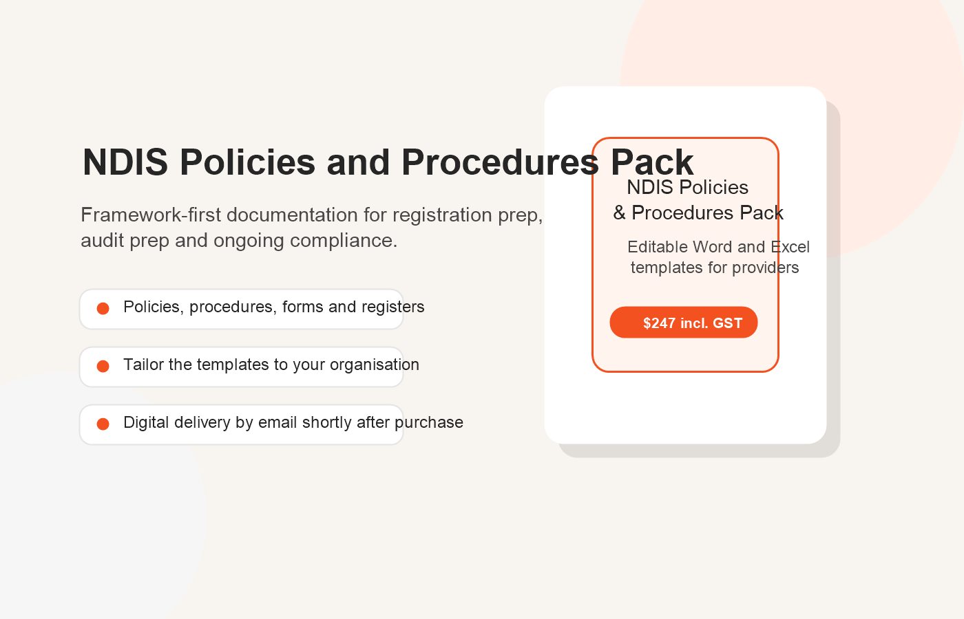 NDIS Policies and Procedures Pack